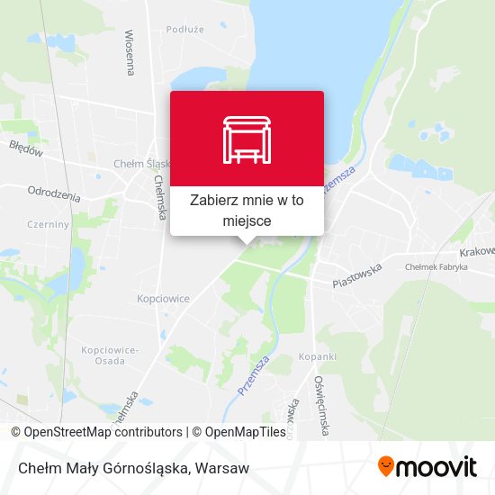 Mapa Chełm Mały Górnośląska