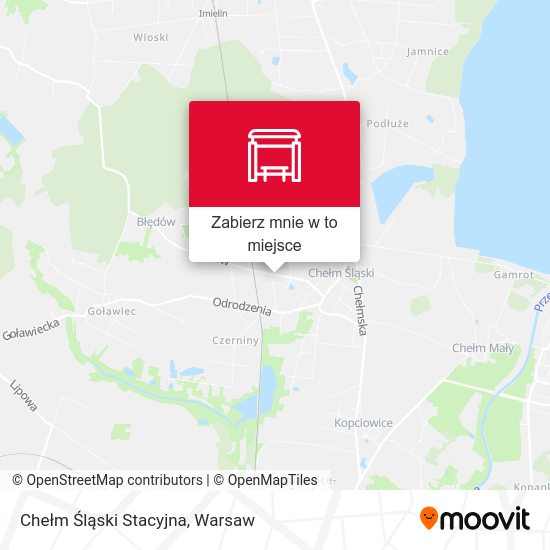 Mapa Chełm Śląski Stacyjna