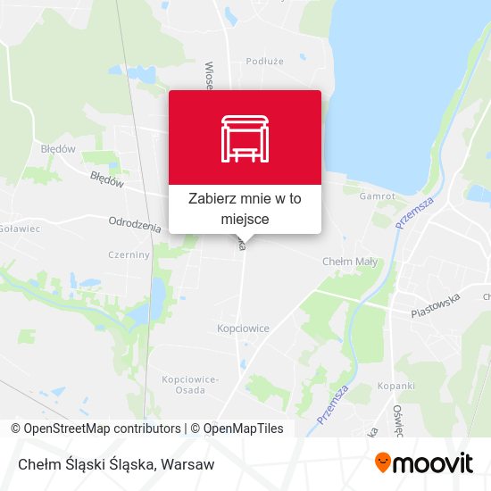 Mapa Chełm Śląski Śląska