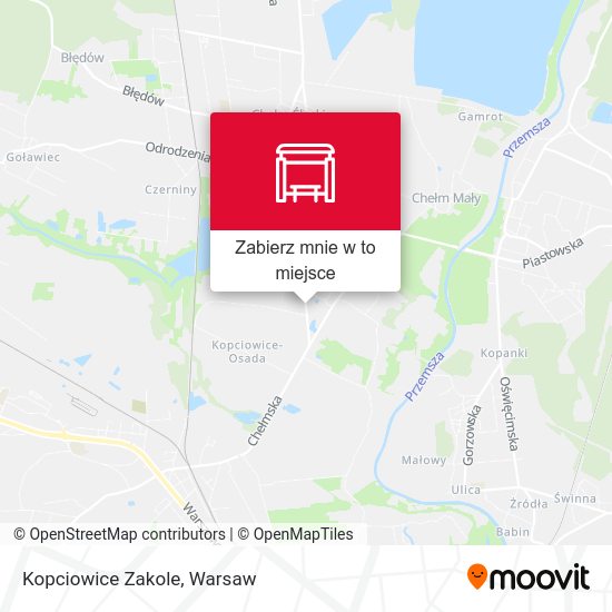 Mapa Kopciowice Zakole