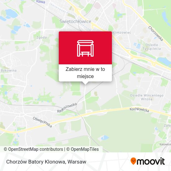 Mapa Chorzów Batory Klonowa