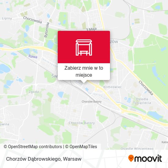 Mapa Chorzów Dąbrowskiego