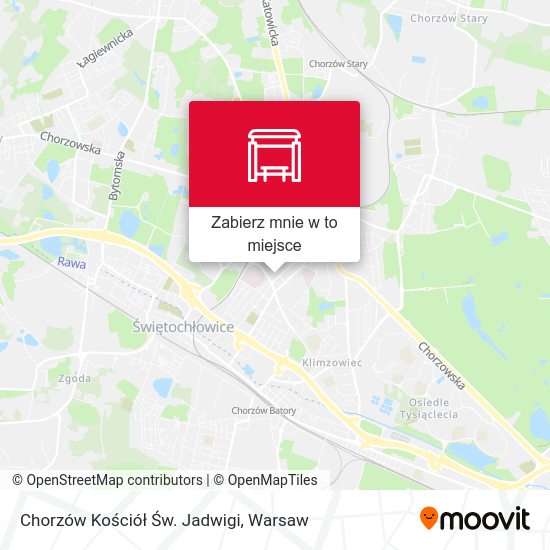 Mapa Chorzów Kościół Św. Jadwigi