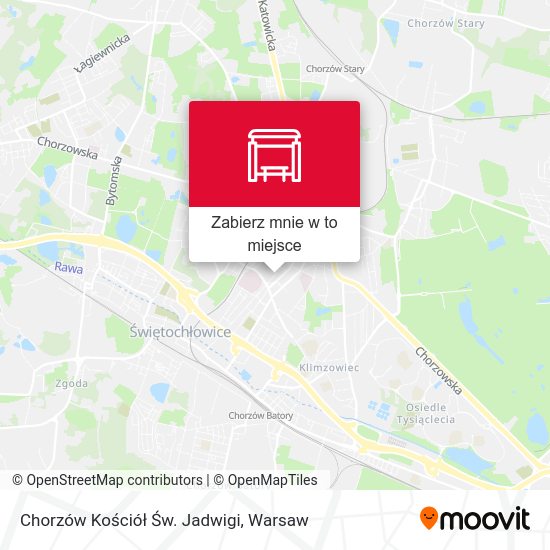 Mapa Chorzów Kościół Św. Jadwigi