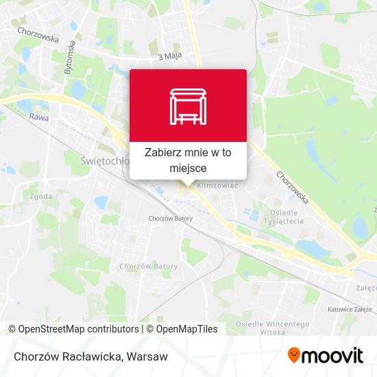 Mapa Chorzów Racławicka