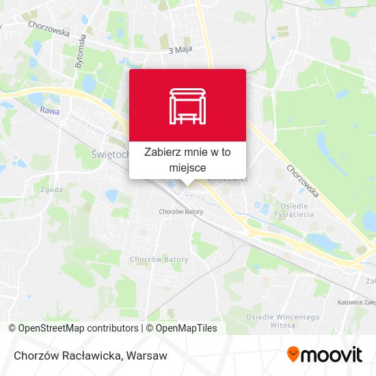 Mapa Chorzów Racławicka