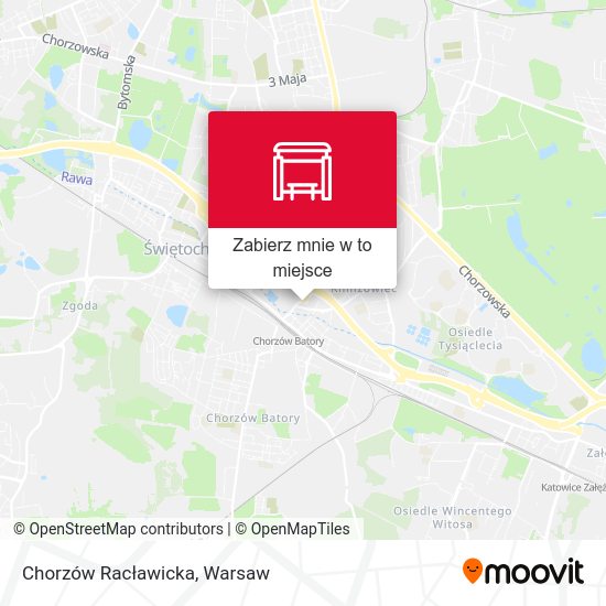 Mapa Chorzów Racławicka