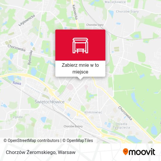 Mapa Chorzów Żeromskiego