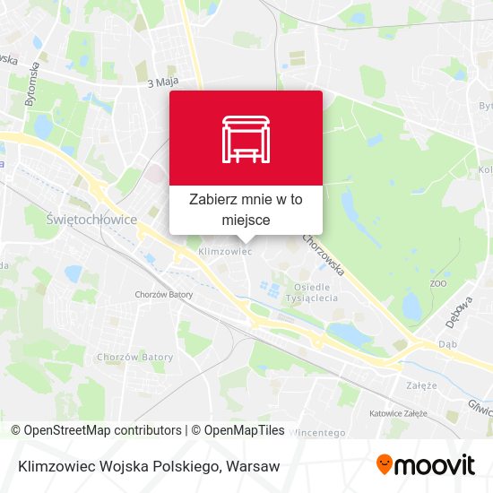 Mapa Klimzowiec Wojska Polskiego