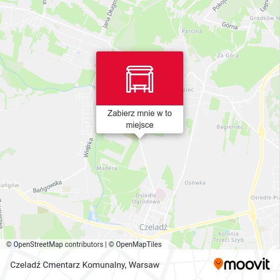 Mapa Czeladź Cmentarz Komunalny