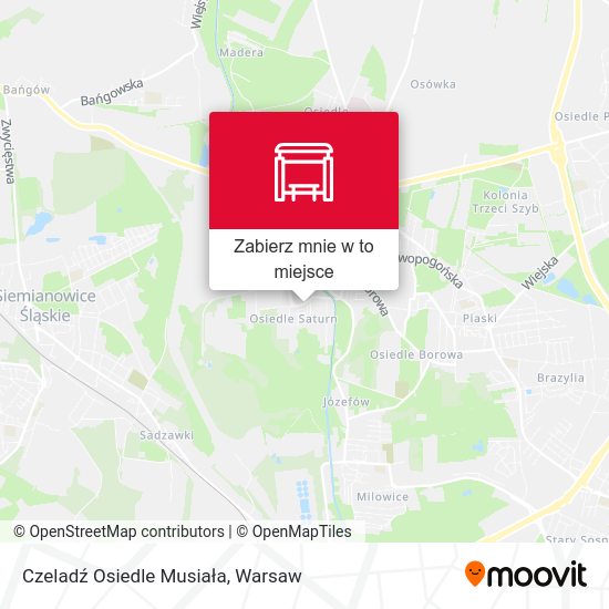 Mapa Czeladź Osiedle Musiała