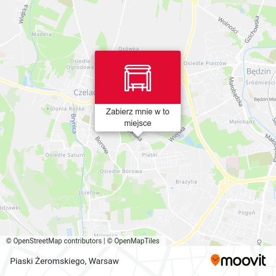 Mapa Piaski Żeromskiego