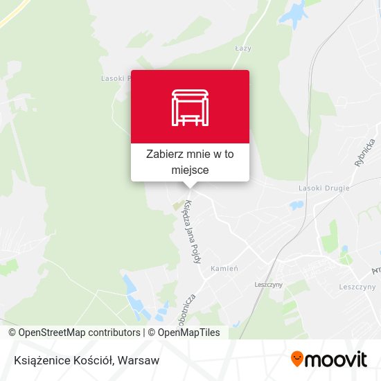 Mapa Książenice Kościół