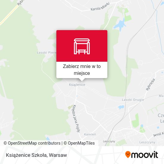 Mapa Książenice Szkoła