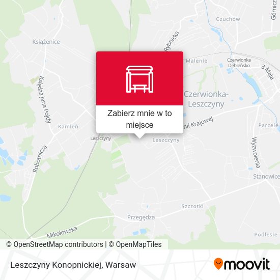 Mapa Leszczyny Konopnickiej