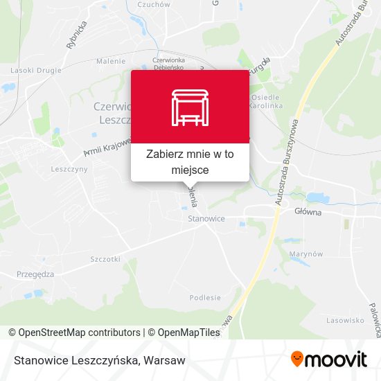 Mapa Stanowice Leszczyńska