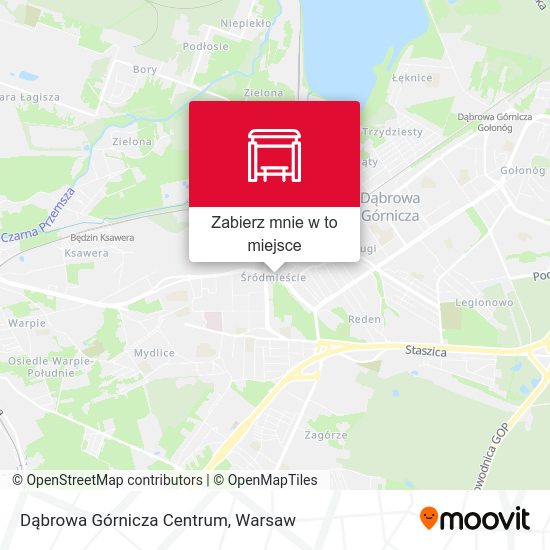 Mapa Dąbrowa Górnicza Centrum