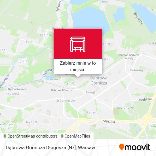 Mapa Dąbrowa Górnicza Długosza [Nż]