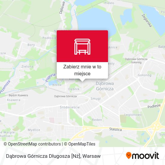 Mapa Dąbrowa Górnicza Długosza [Nż]