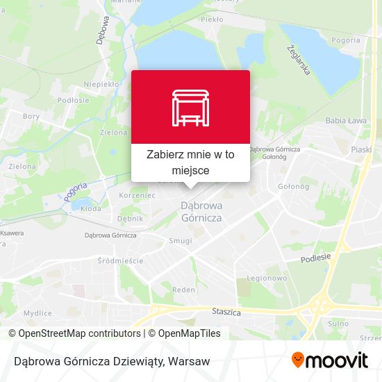 Mapa Dąbrowa Górnicza Dziewiąty