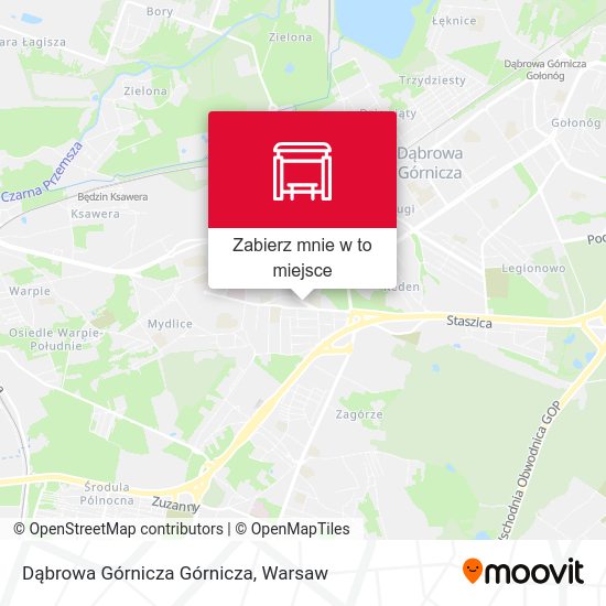 Mapa Dąbrowa Górnicza Górnicza