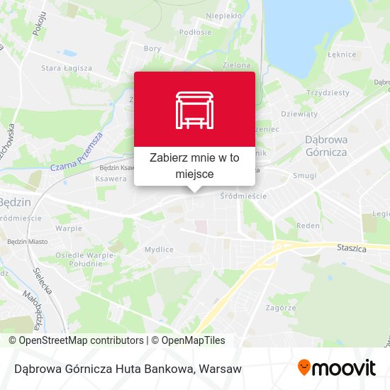 Mapa Dąbrowa Górnicza Huta Bankowa