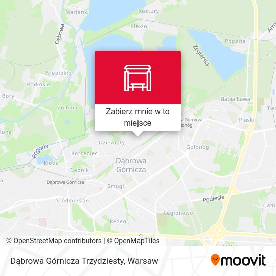 Mapa Dąbrowa Górnicza Trzydziesty