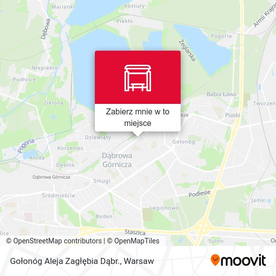 Mapa Gołonóg Aleja Zagłębia Dąbr.