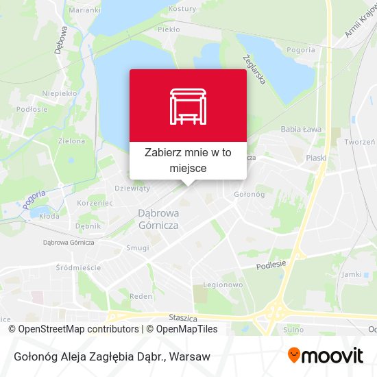 Mapa Gołonóg Aleja Zagłębia Dąbr.