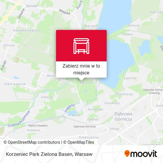 Mapa Korzeniec Park Zielona Basen