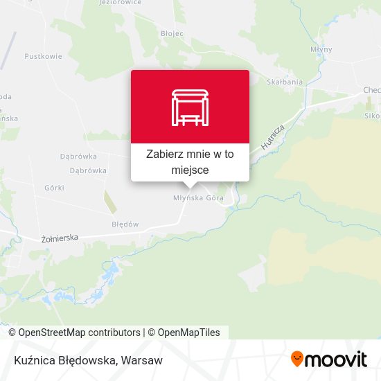 Mapa Kuźnica Błędowska