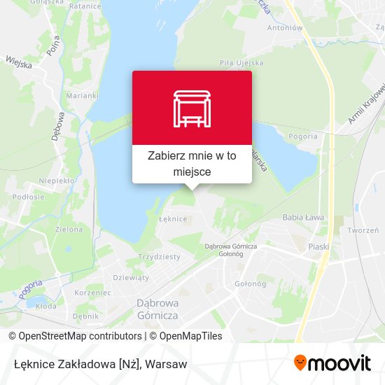 Mapa Łęknice Zakładowa [Nż]