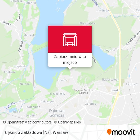 Mapa Łęknice Zakładowa [Nż]