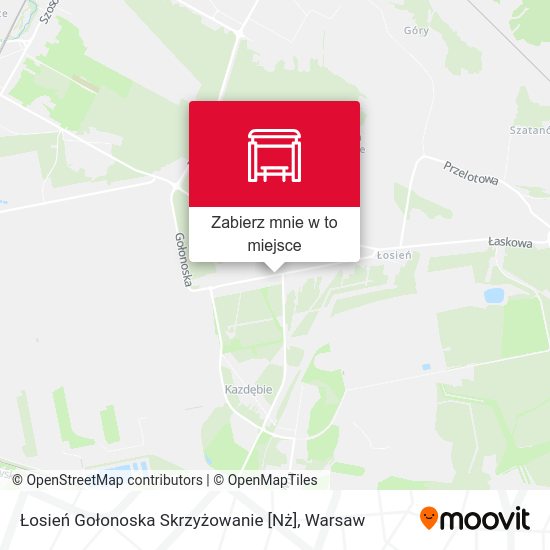 Mapa Łosień Gołonoska Skrzyżowanie [Nż]