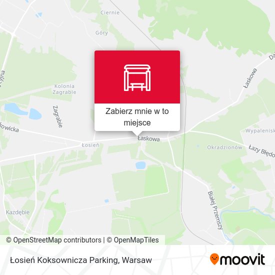 Mapa Łosień Koksownicza Parking