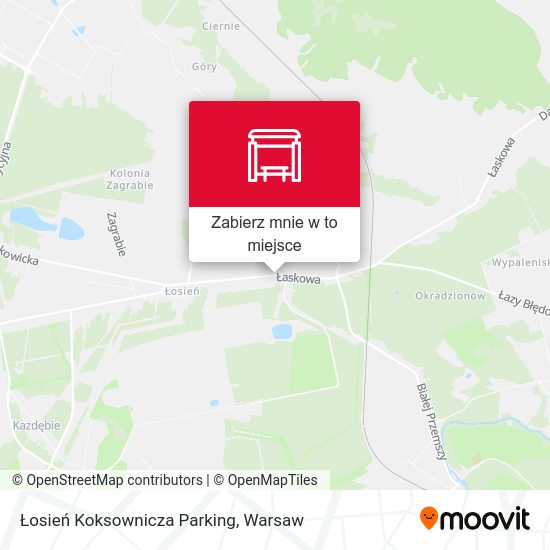 Mapa Łosień Koksownicza Parking