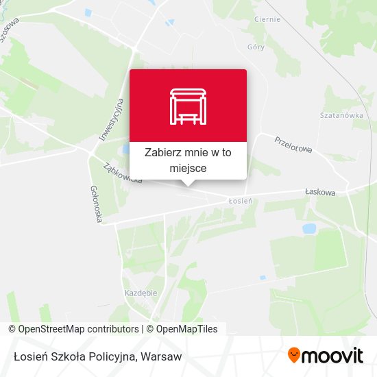 Mapa Łosień Szkoła Policyjna