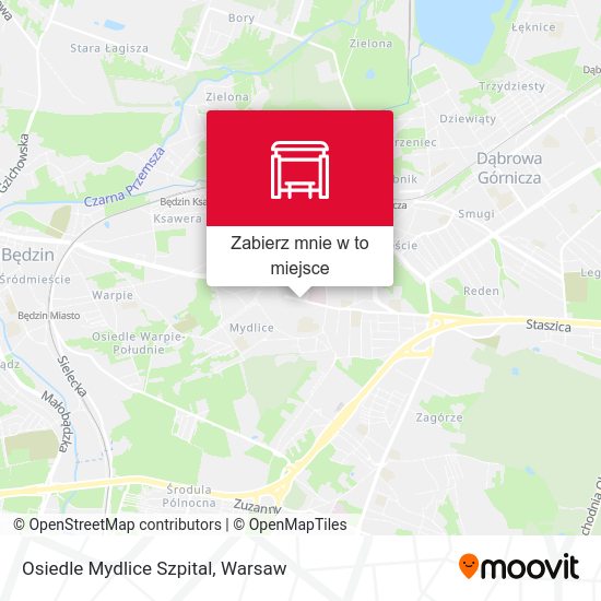 Mapa Osiedle Mydlice Szpital