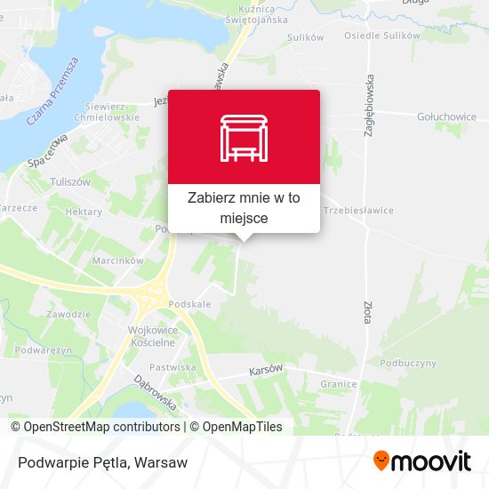 Mapa Podwarpie Pętla