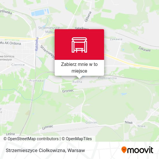 Mapa Strzemieszyce Ciołkowizna