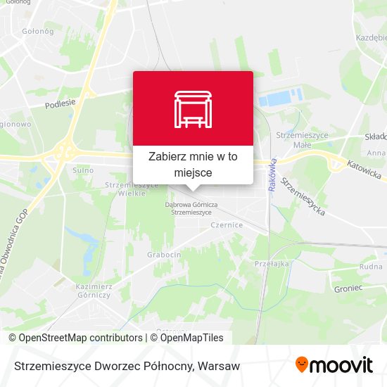 Mapa Strzemieszyce Dworzec Północny