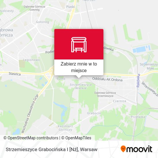 Mapa Strzemieszyce Grabocińska I [Nż]