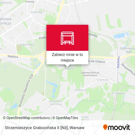 Mapa Strzemieszyce Grabocińska II [Nż]