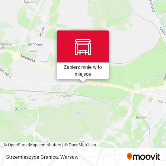 Mapa Strzemieszyce Granica