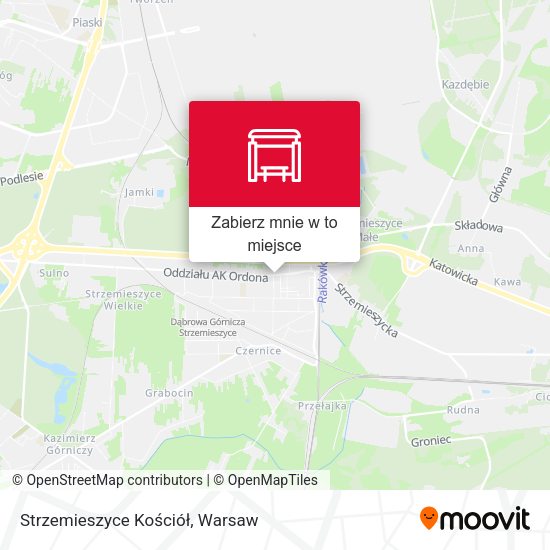 Mapa Strzemieszyce Kościół