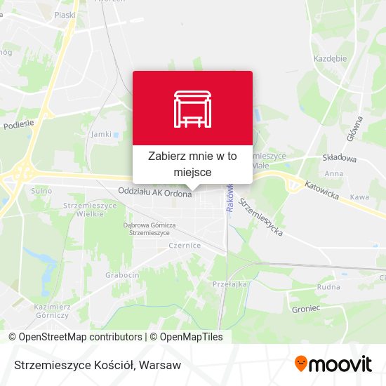 Mapa Strzemieszyce Kościół