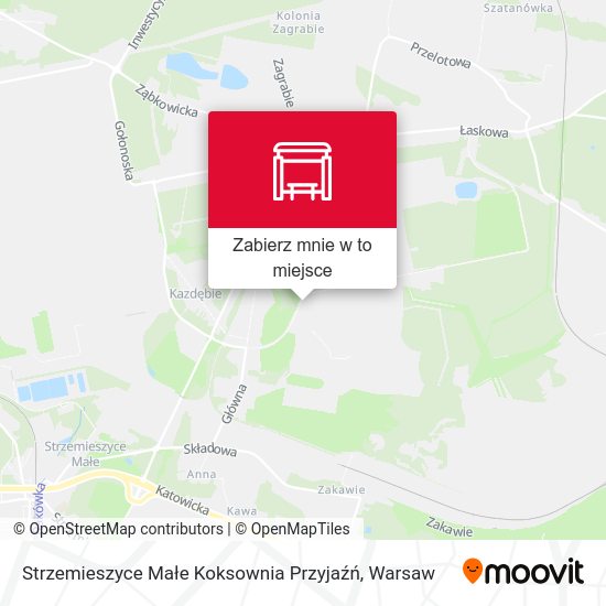 Mapa Strzemieszyce Małe Koksownia Przyjaźń