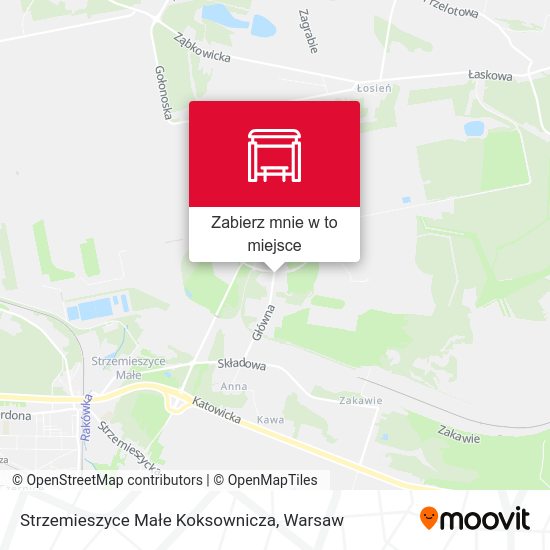 Mapa Strzemieszyce Małe Koksownicza