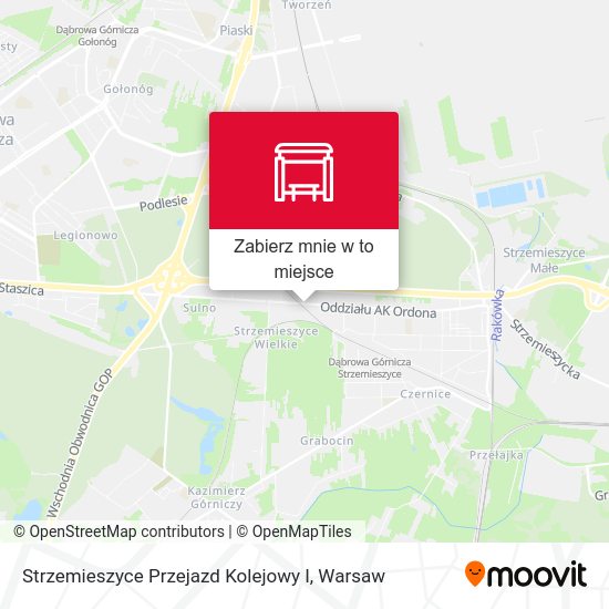 Mapa Strzemieszyce Przejazd Kolejowy I