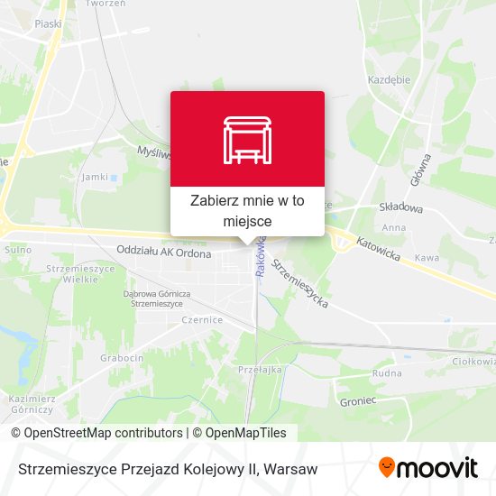 Mapa Strzemieszyce Przejazd Kolejowy II